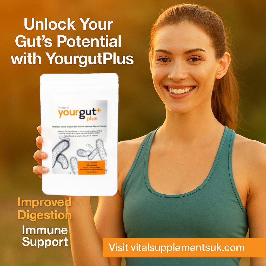 YourGutPlus+ High-Potency Probiotic – 10X More Probiotics Than Yogurt | Vegan & Gut-Friendly